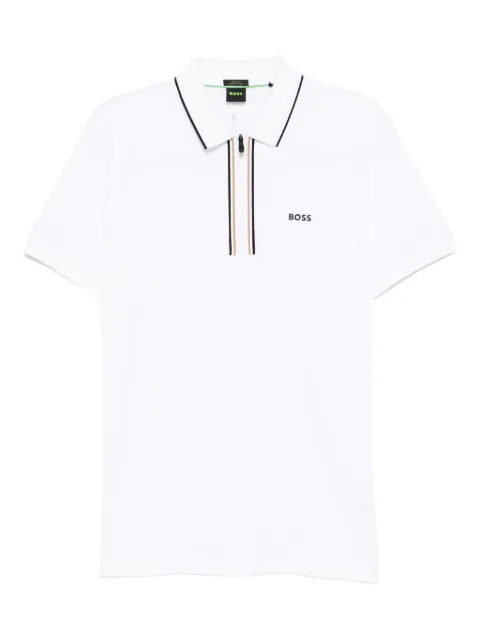 BOSS playera tipo polo con aplique del logo