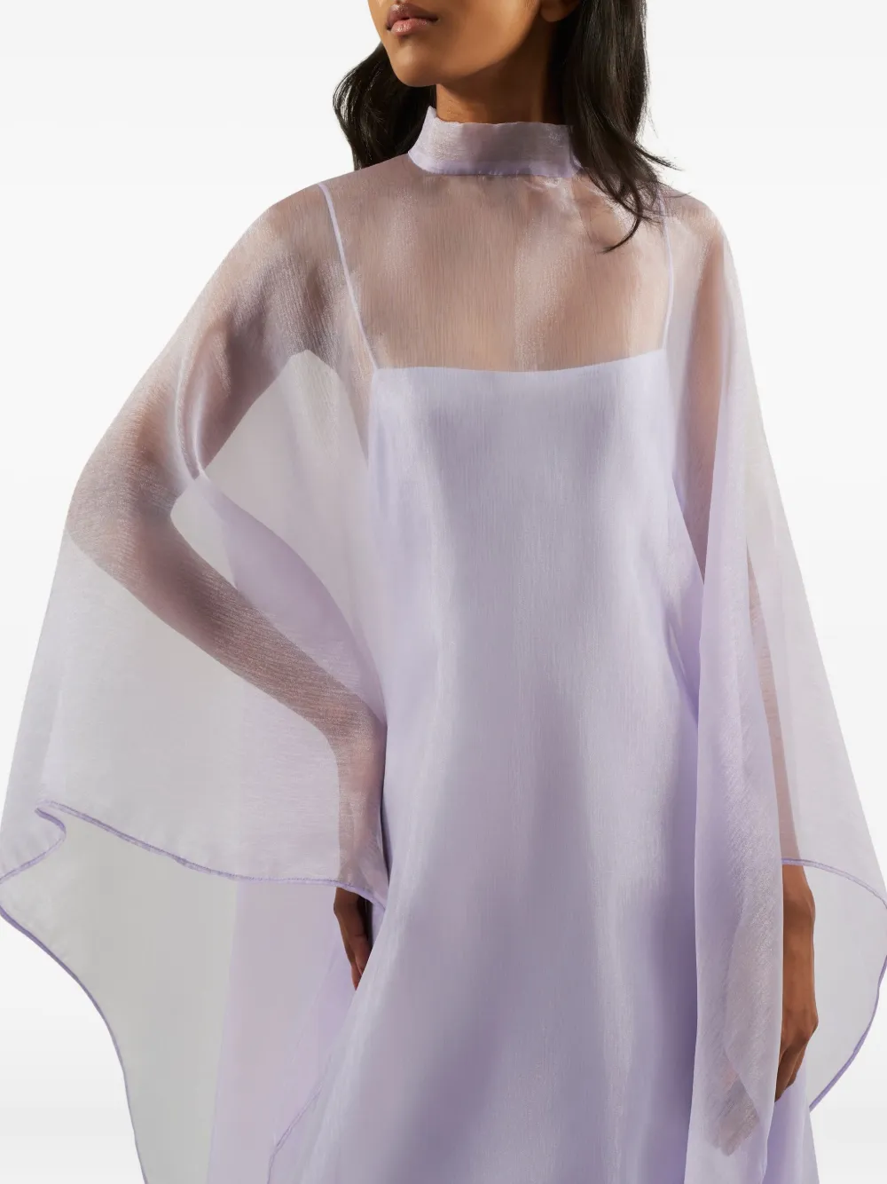 Taller Marmo Iris Long-sleeve Maxi Dress In Purple