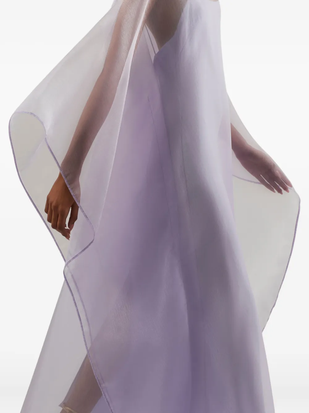 Taller Marmo Iris Long-sleeve Maxi Dress In Purple