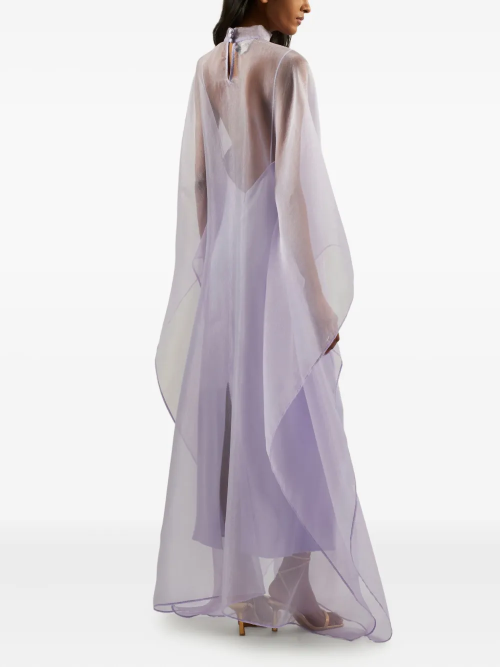 Taller Marmo Iris Long-sleeve Maxi Dress In Purple