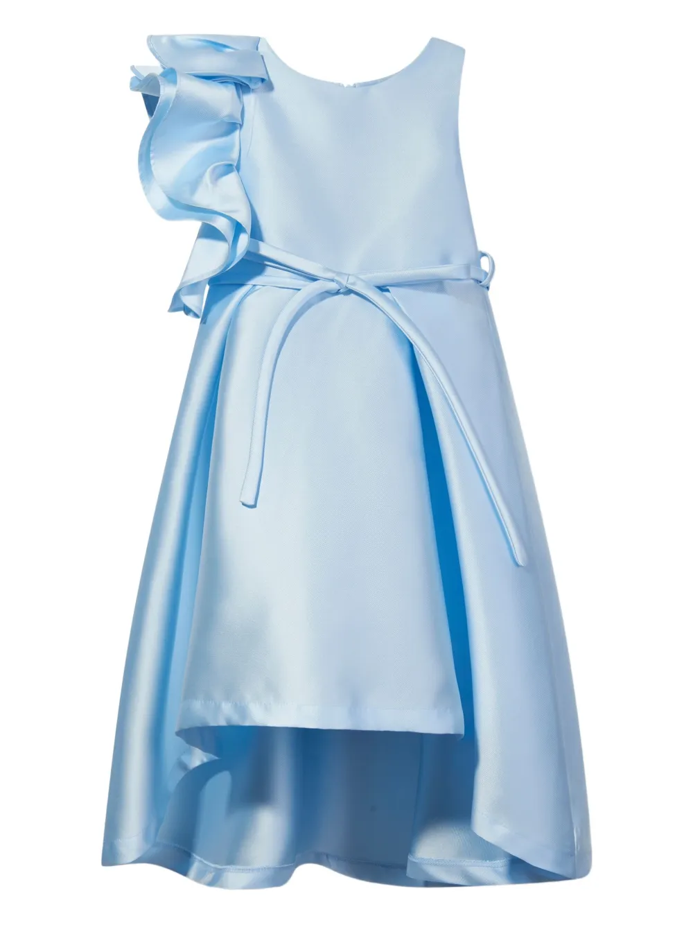 MAMA LUMA KIDS ruffle-detail high-low dress - ブルー MAMA LUMA KIDS ruffle-detail high-low dress - ブルー