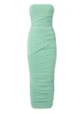 THE ANDAMANE Winnie strapless midi dress - Green
