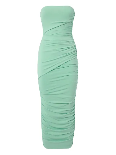 THE ANDAMANE Winnie strapless midi dress