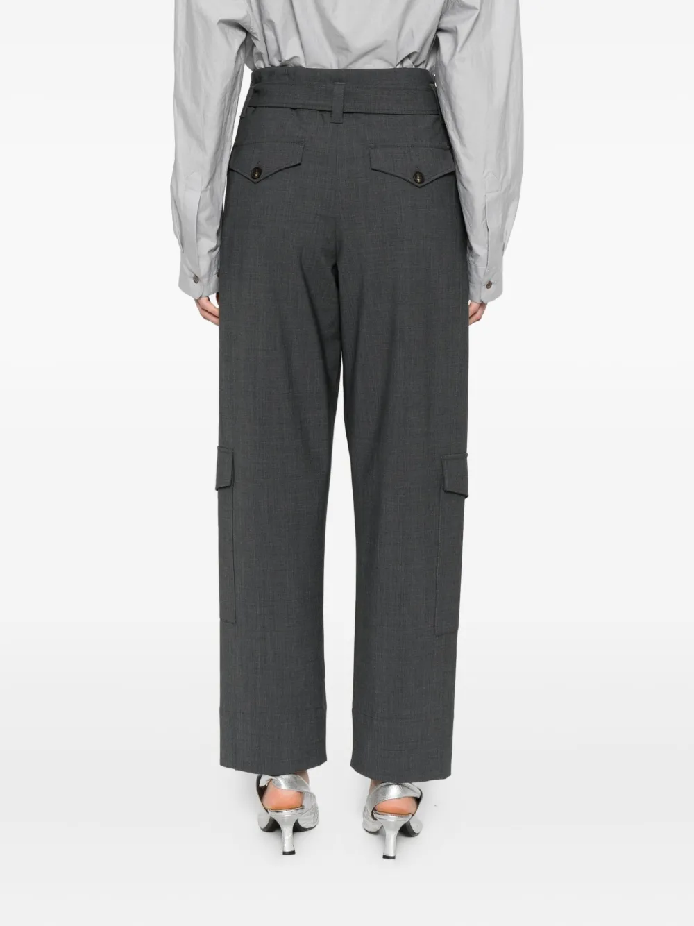 Brunello Cucinelli Cargo-pockets Trousers In Gray