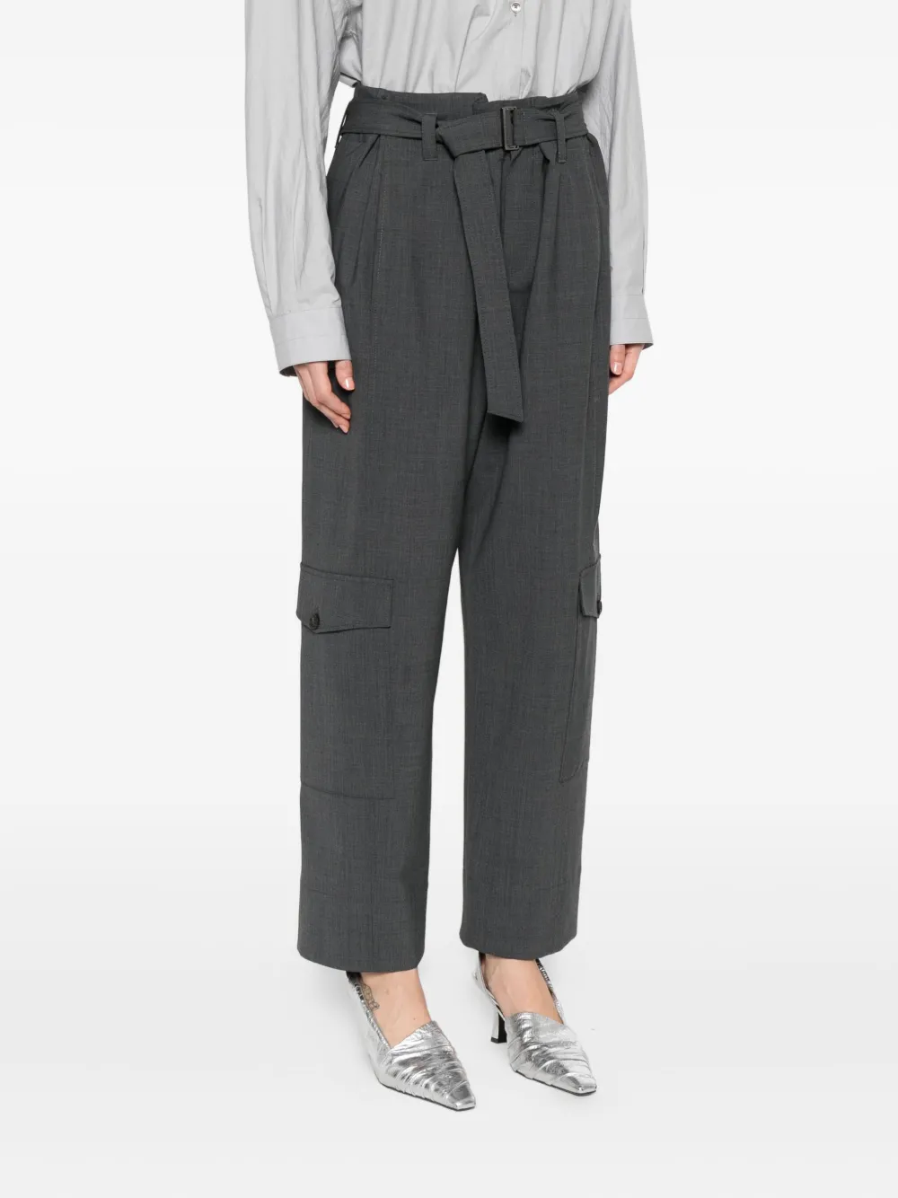 Brunello Cucinelli Cargo-pockets Trousers In Gray