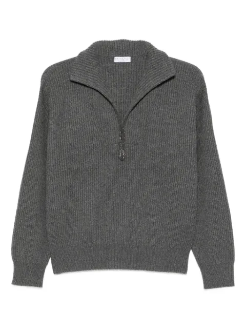 Brunello Cucinelli zip-fastening sweater