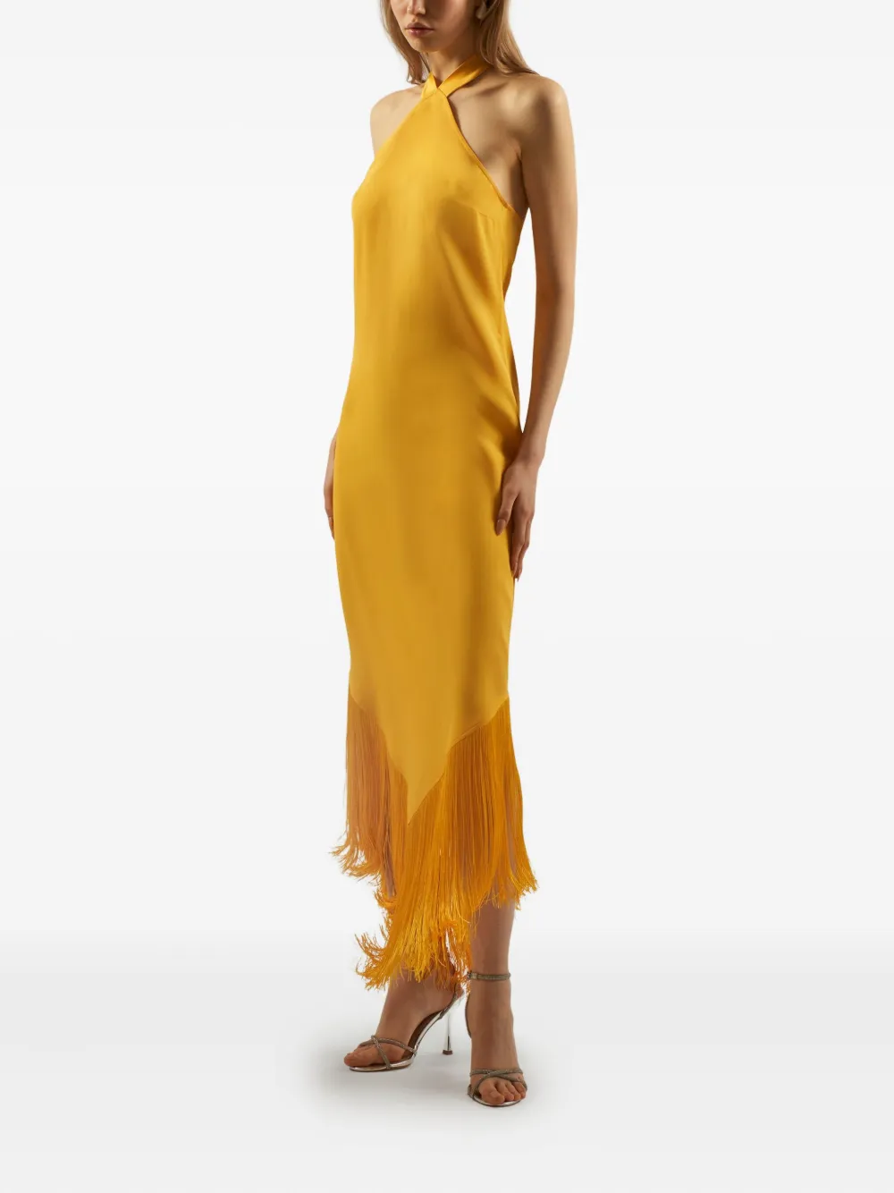 Taller Marmo Nina fringed-hem maxi dress | Evening Dresses | Image 2