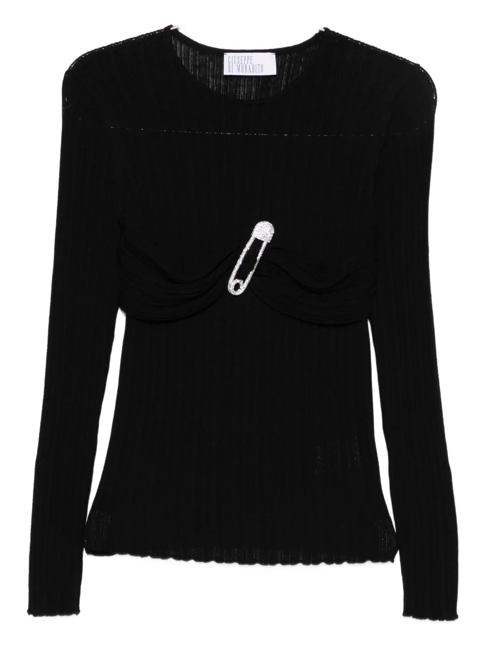 Giuseppe Di Morabito crystal-embellishment sweater | Black | Image 1
