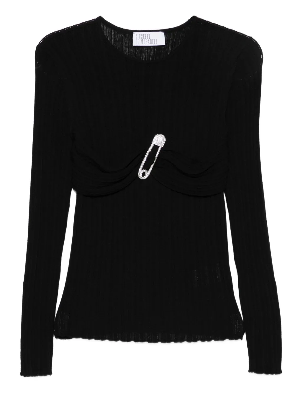Giuseppe Di Morabito crystal-embellishment sweater | Black | Image 1