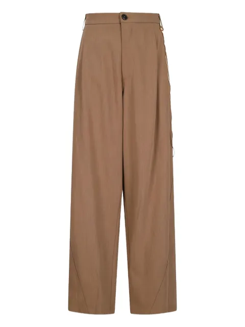 DARKPARK pleated-front chain-detail trousers