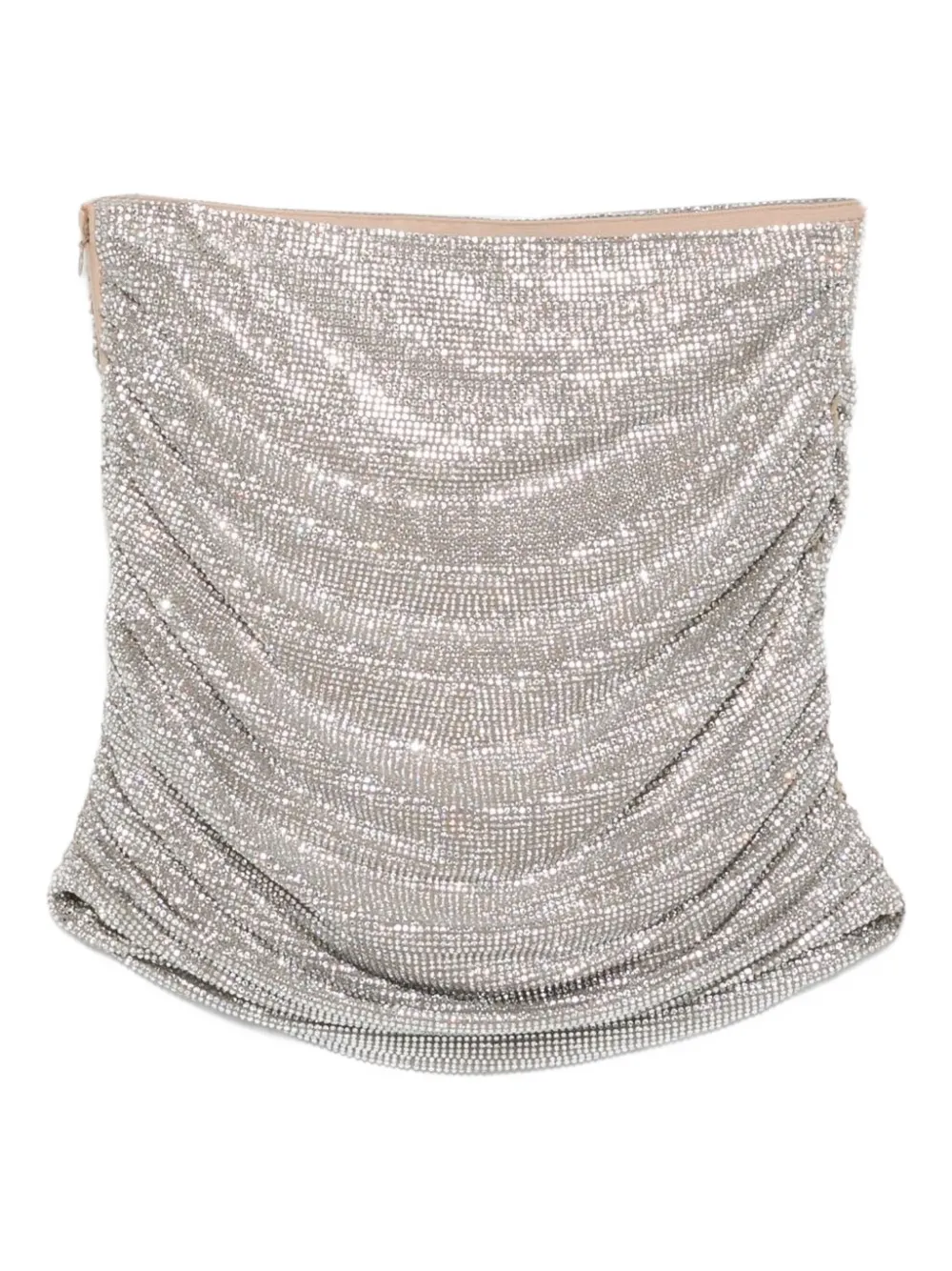 Giuseppe Di Morabito crystal-embellished gathered mini skirt | Grey | Image 1
