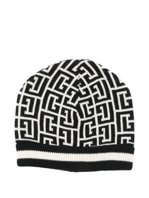 Balmain Kids geometric-pattern beanie