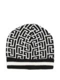 Balmain Kids geometric-pattern beanie - Black