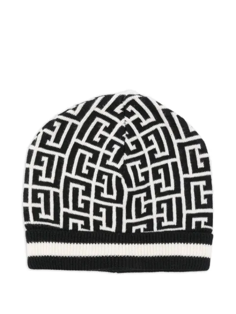 Balmain Kids geometric-pattern beanie