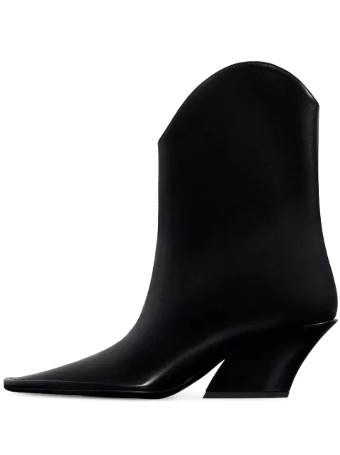 Mugler 65mm square-toe sculpted-heel boots