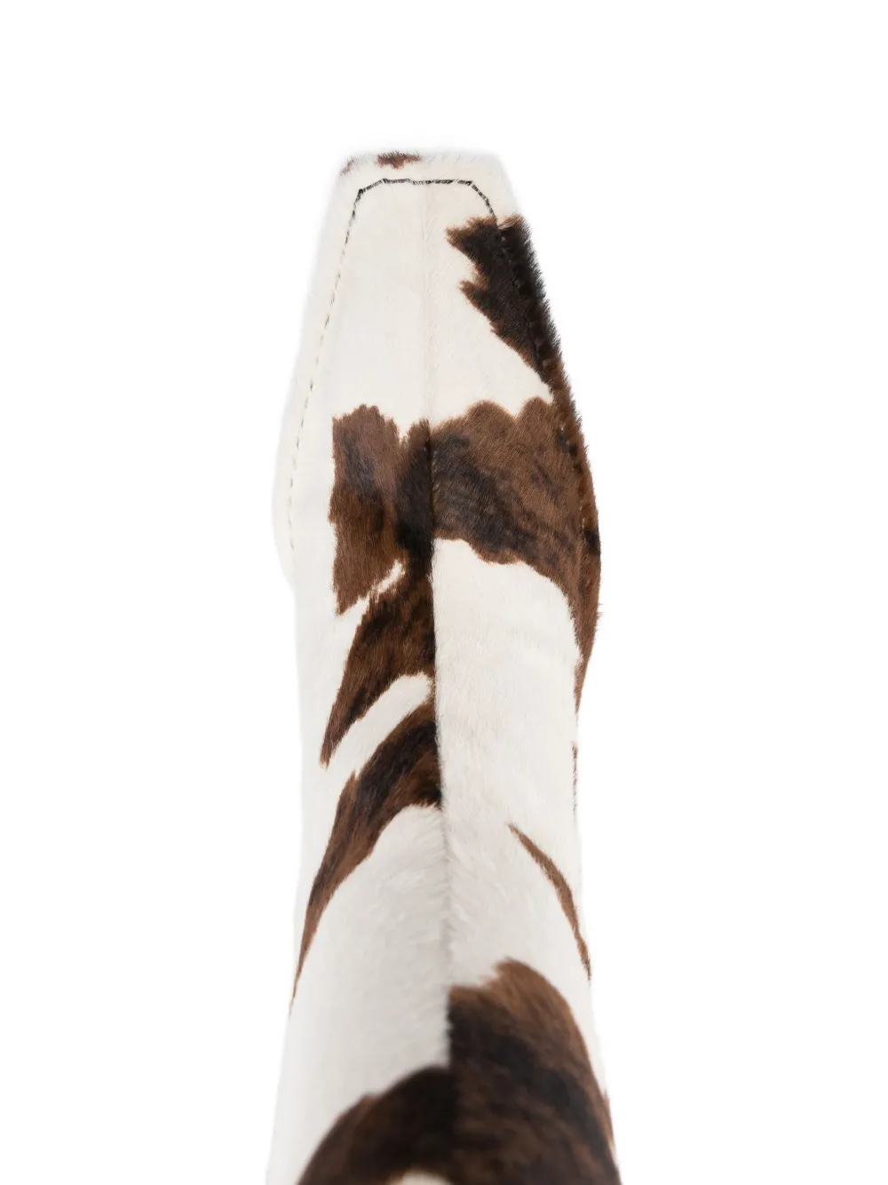Mugler 70mm cowhide leather boots White
