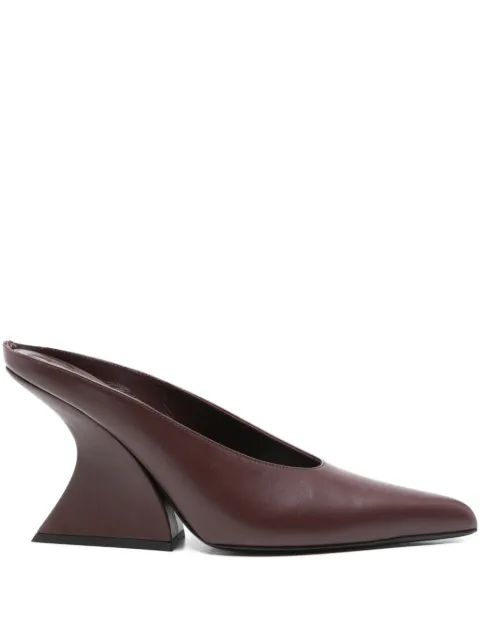 Mugler 100mm sculpted-heel pointed-toe mules