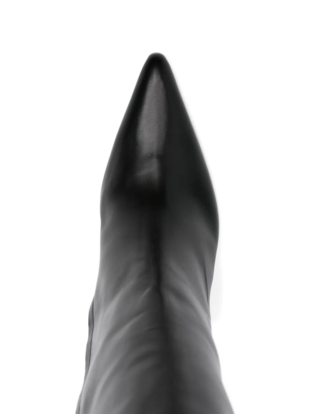 Mugler 70mm pointed-toe sculpted-heel boots Black