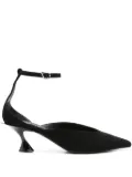 Mugler 55mm Fang ankle-strap pumps - Black