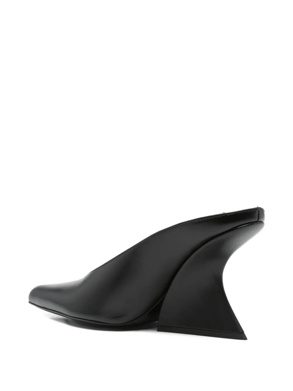 Mugler 100mm sculpted heel pointed-toe heeled mules Black