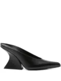 Mugler 100mm sculpted heel pointed-toe heeled mules - Black