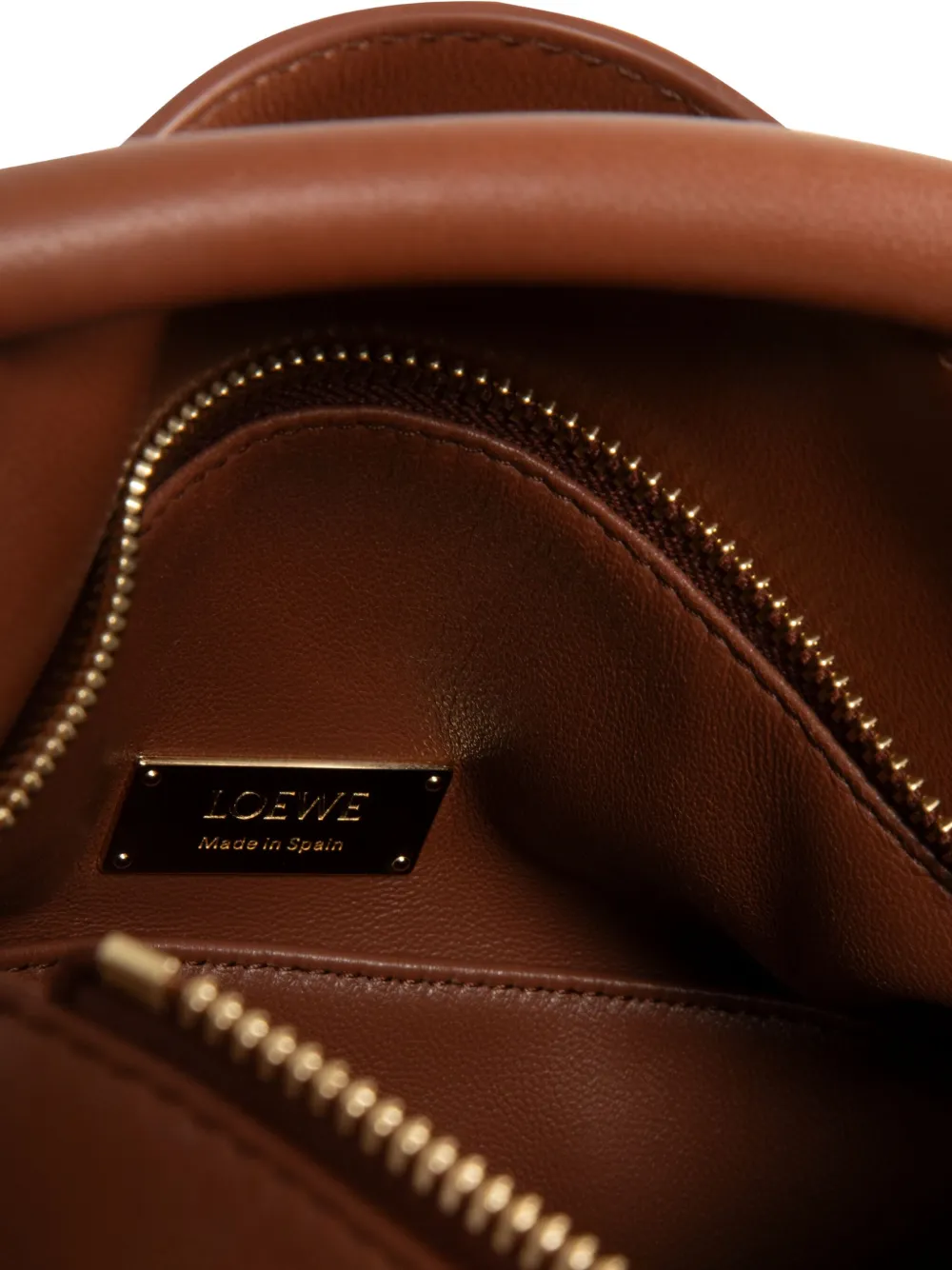 LOEWE small Featherlight Puzzle elevated bag Bruin