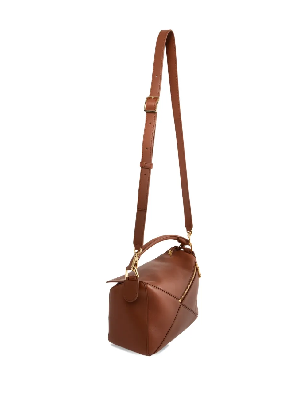 LOEWE small Featherlight Puzzle elevated bag Bruin
