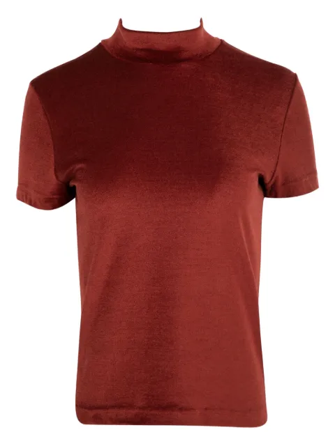 Gabriela Hearst mock-neck short-sleeve top