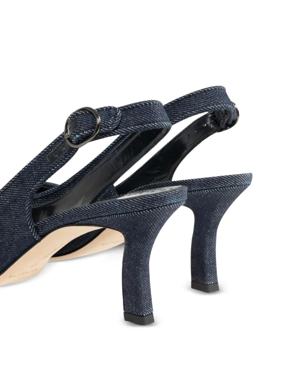 Manolo Blahnik 70mm slingback peep-toe pumps Blue