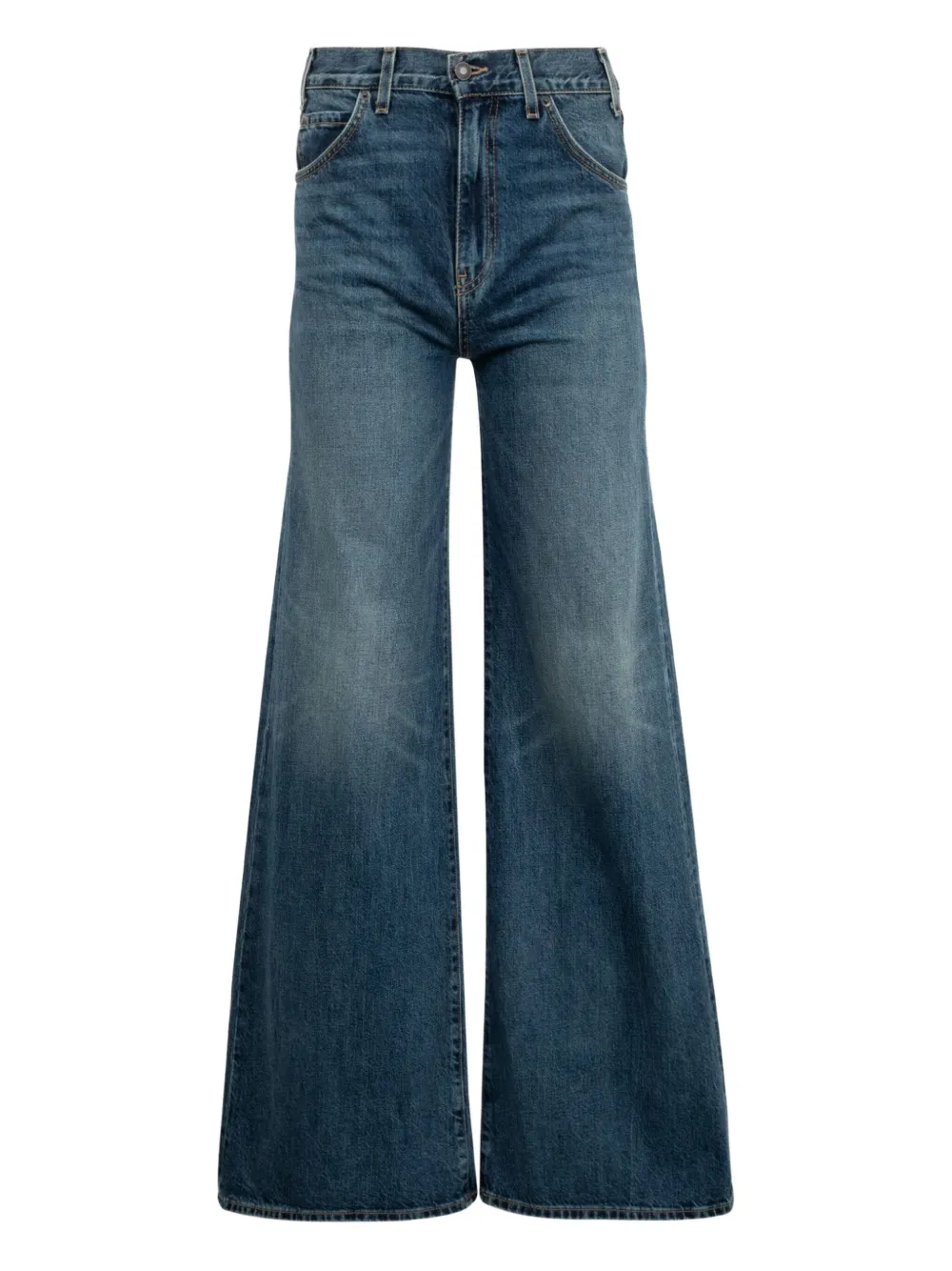Nili Lotan Marlene Wide-leg Jeans In Blue