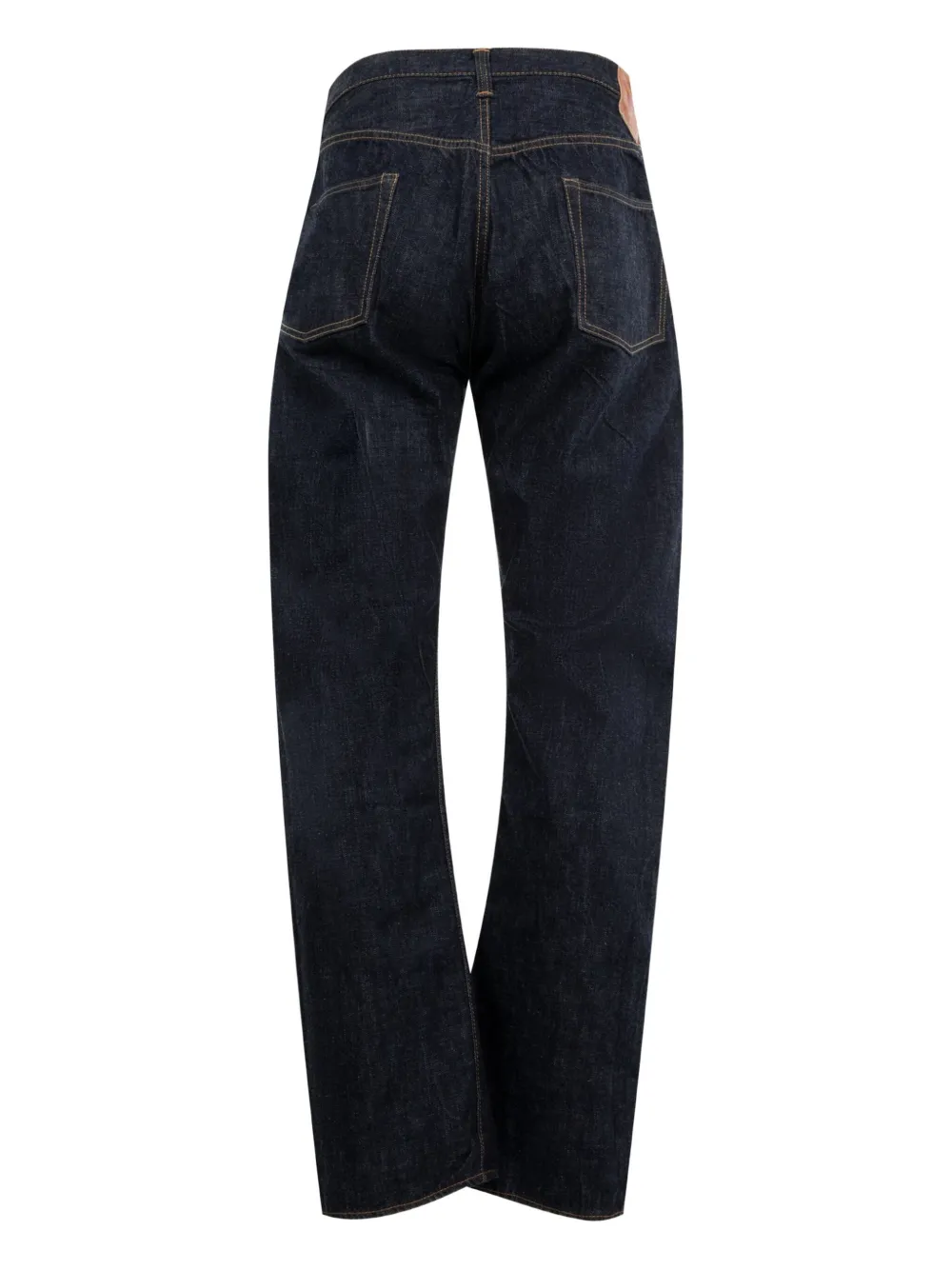 Fullcount Jeans met logopatch - Blauw