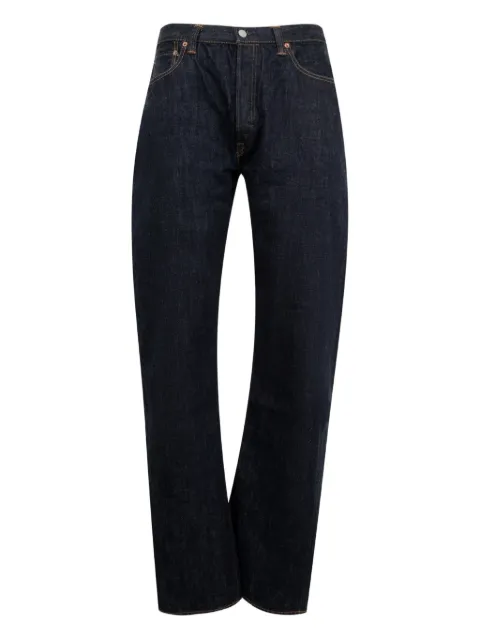 Fullcount logo-patch jeans
