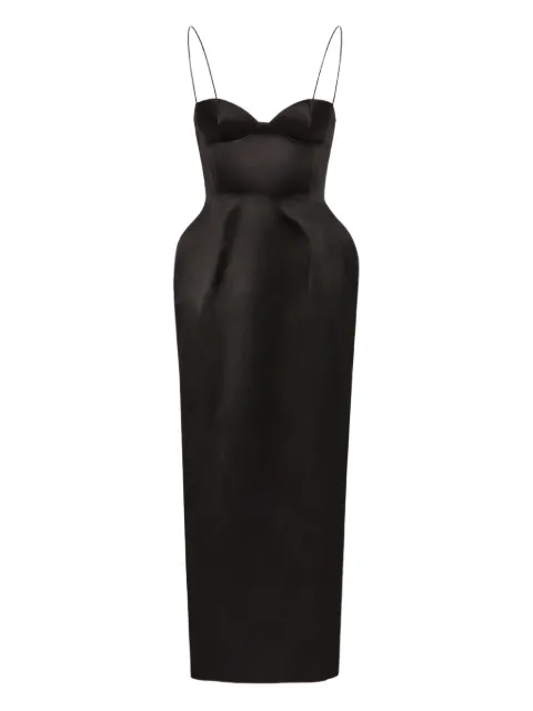 Magda Butrym sweetheart-neck silk hourglass midi dress