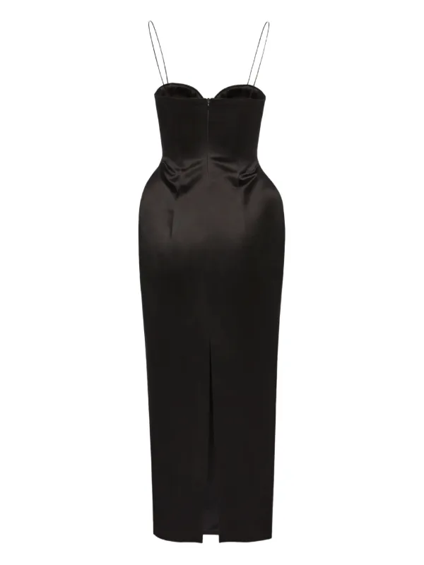 Magda Butrym sweetheart-neck Silk Hourglass Midi Dress
