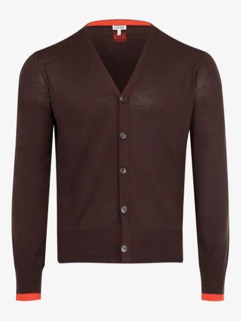 LOEWE cárdigan con botones y cuello en V