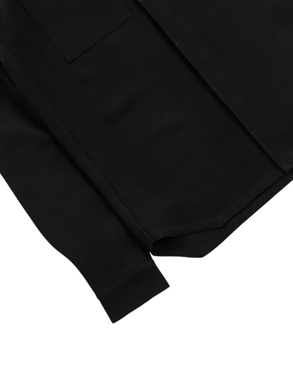 Rick Owens Overhemd met dubbele zak 09 BLACK