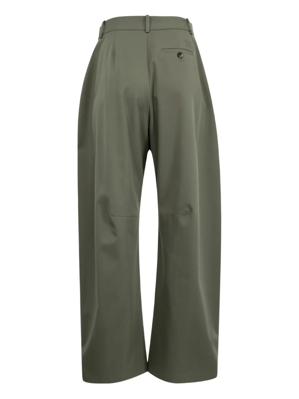 LOEWE pleated barrel trousers - Groen