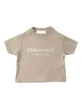 FEAR OF GOD ESSENTIALS KIDS logo-embroidered crew neck T-shirt - Neutrals