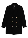 Balmain Kids glitter-detail double-breasted coat - Black
