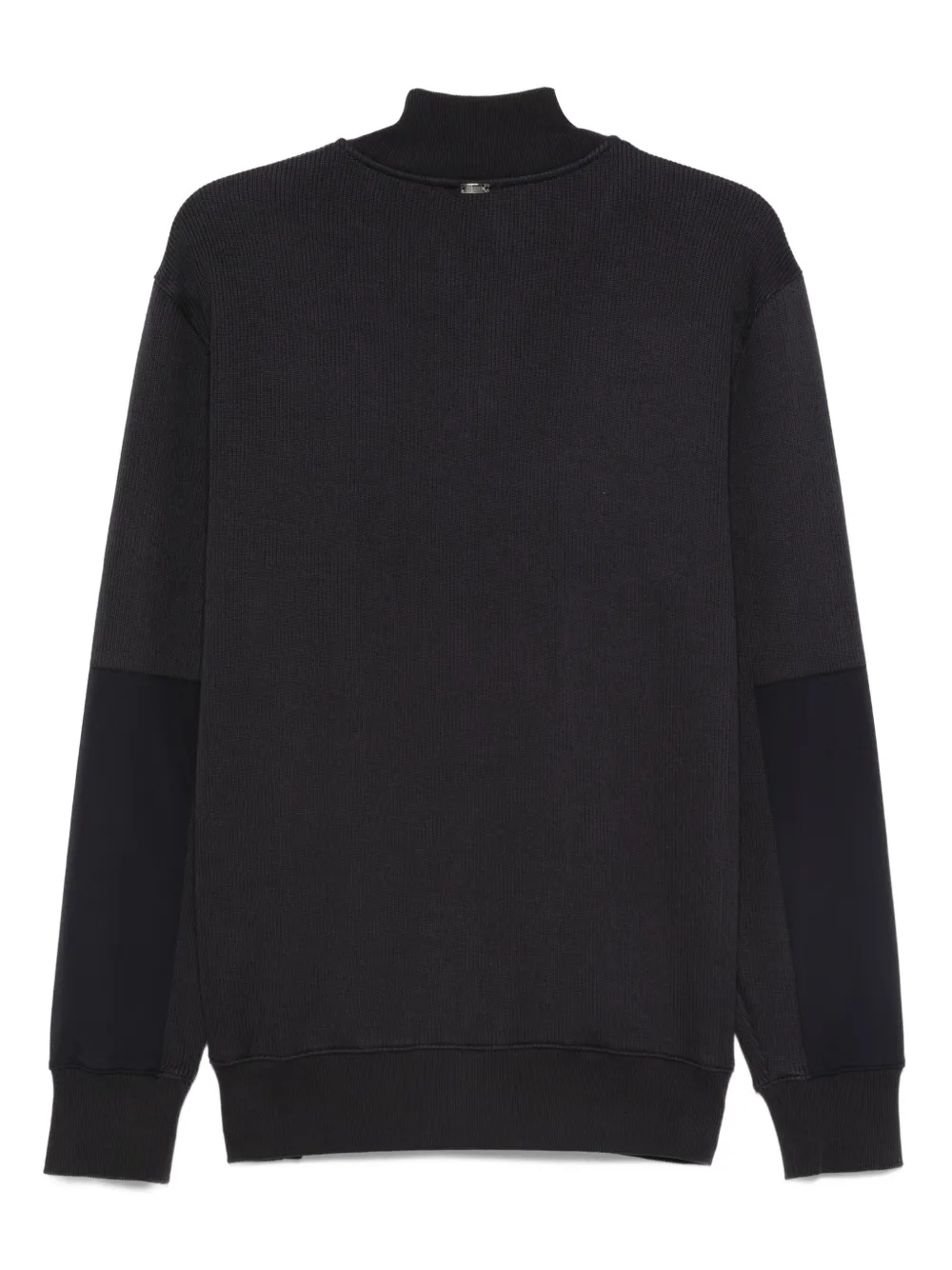 Herno Geribbeld katoenen poloshirt Blauw