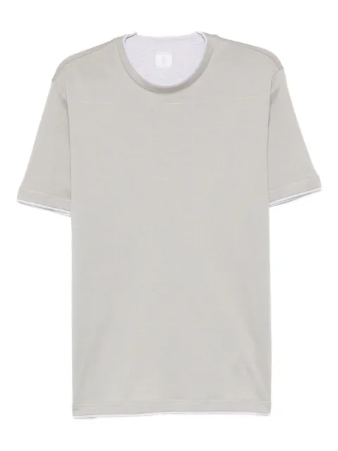 Eleventy double-layered cotton T-shirt