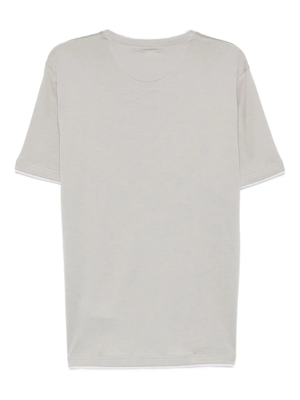 Eleventy double-layered cotton T-shirt - Beige