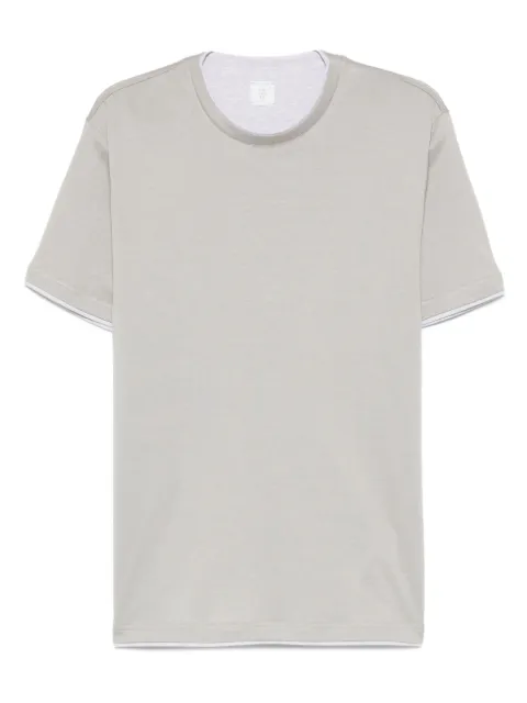 Eleventy double-layered cotton T-shirt