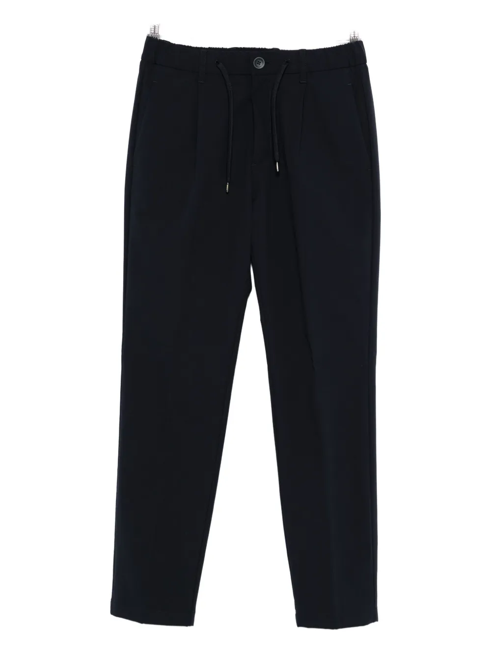 Herno Pleated Trousers With Drawstring In Black