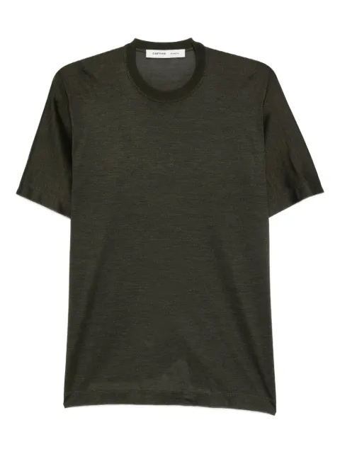 Carven round-neck silk T-shirt