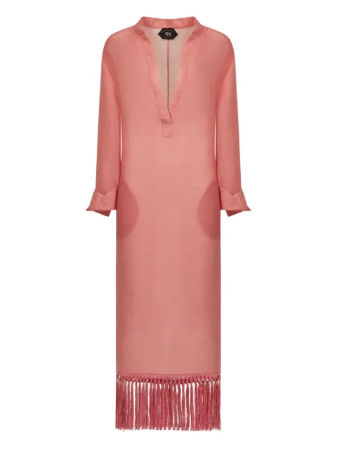 Taller Marmo Bahamas fringe-hem maxi dress