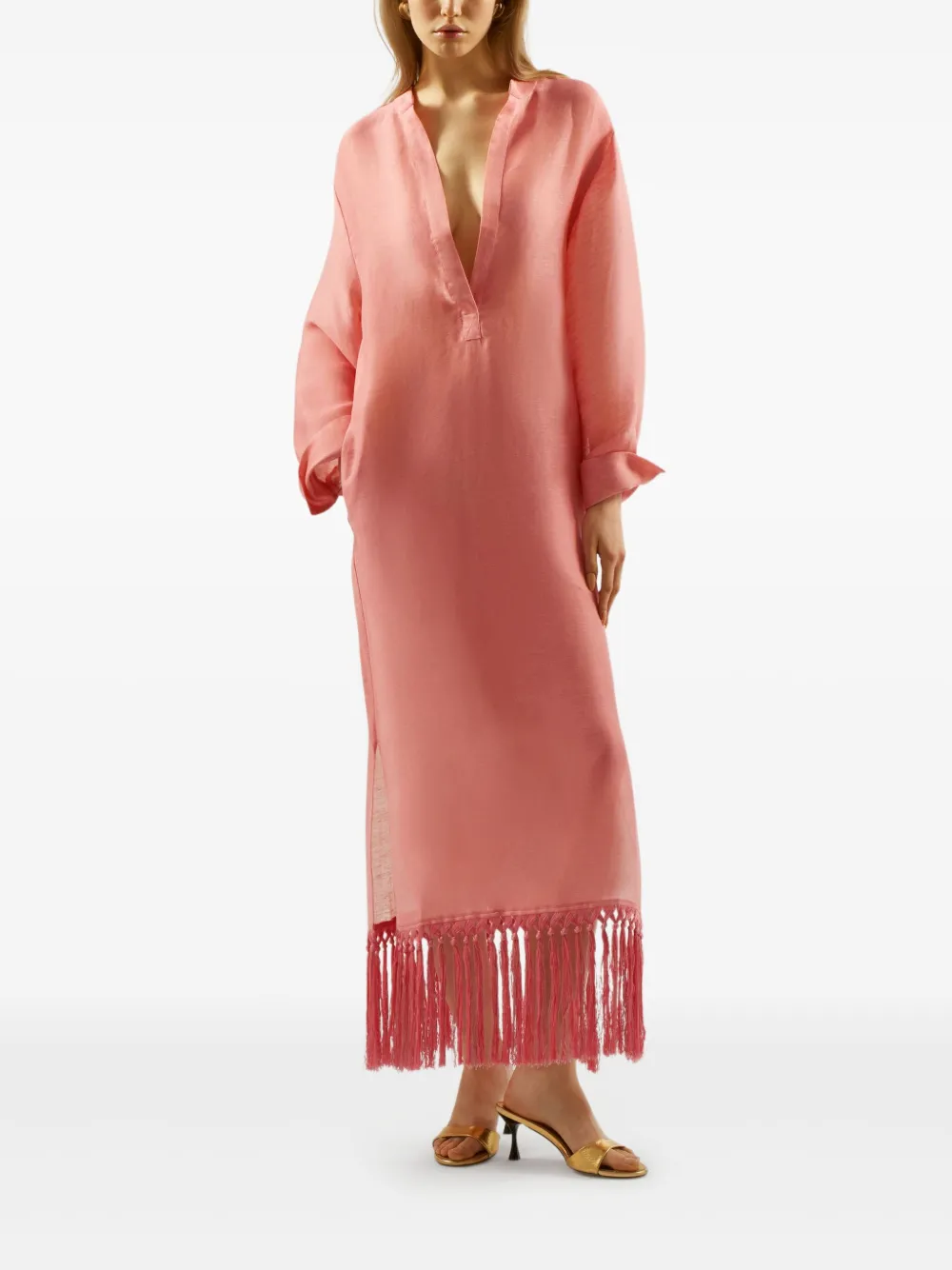 Taller Marmo Bahamas fringe-hem maxi dress | Day Dresses | Image 2
