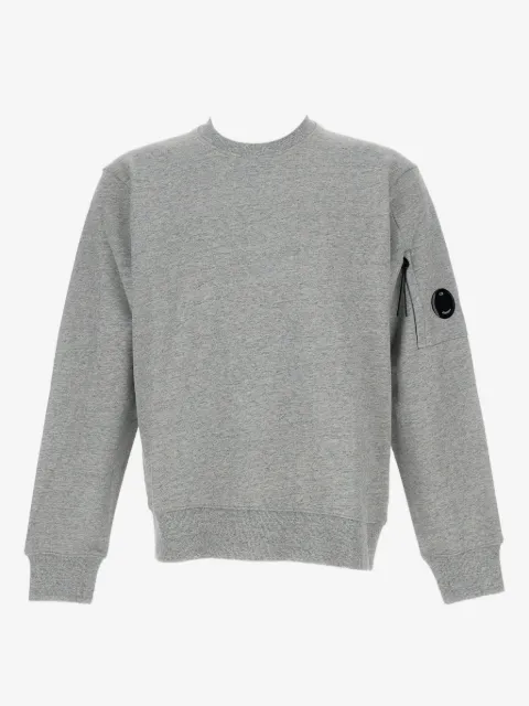 C.P. Company diagonal raised fleece crewneck lens sweatshirt