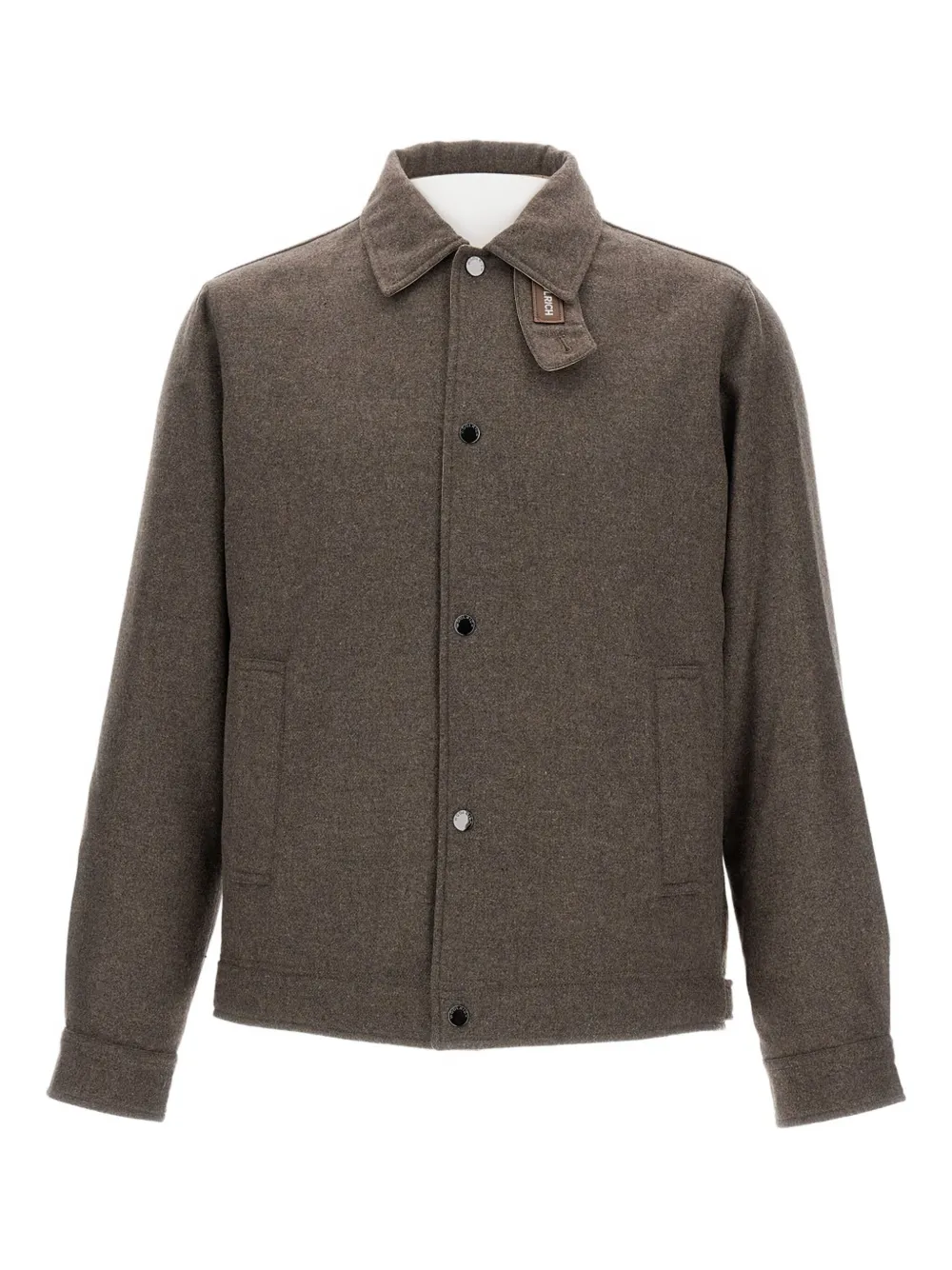 Woolrich wool blend shirt jacket Beige