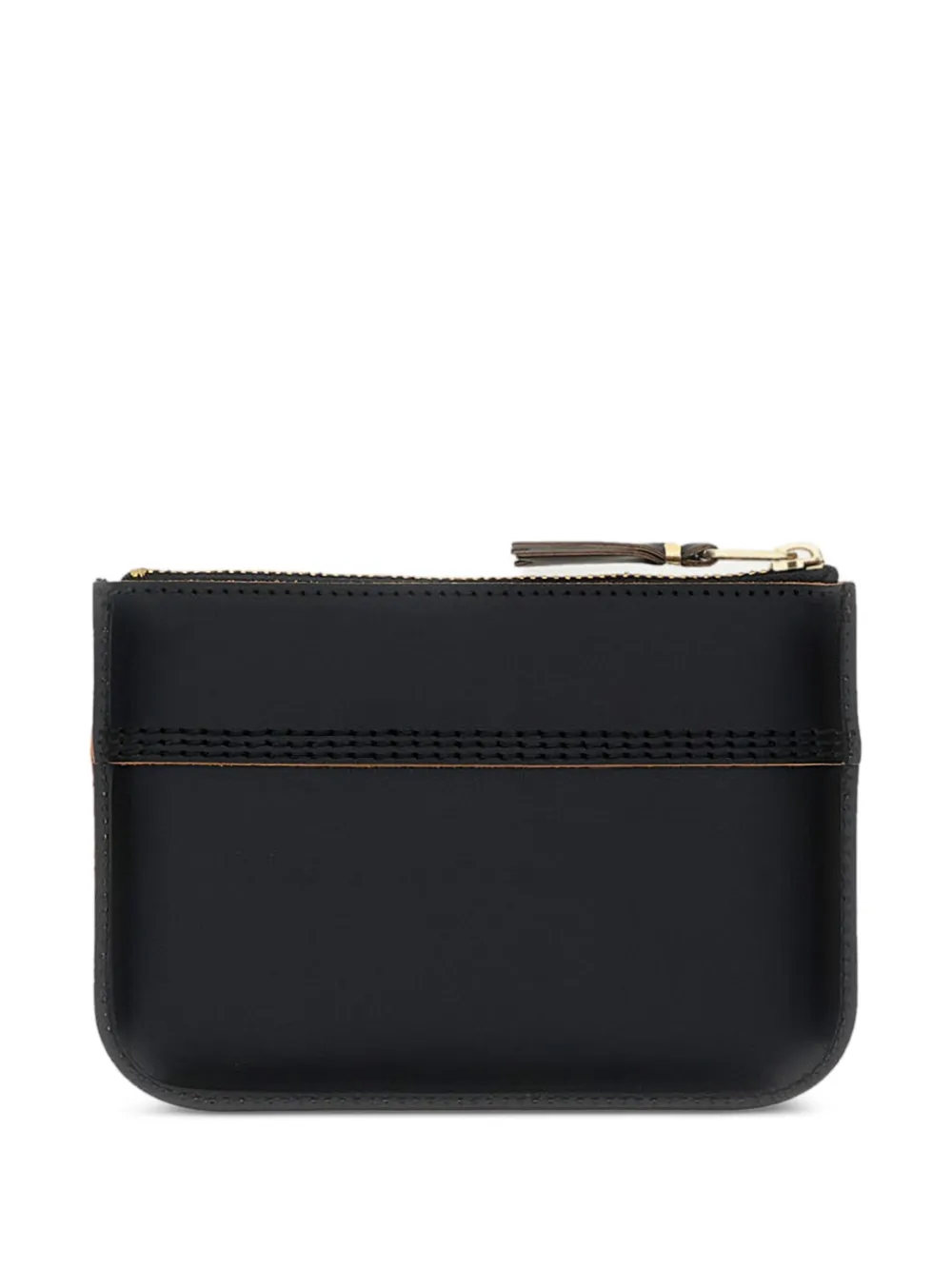 Comme Des Garçons Play logo zip wallet Zwart